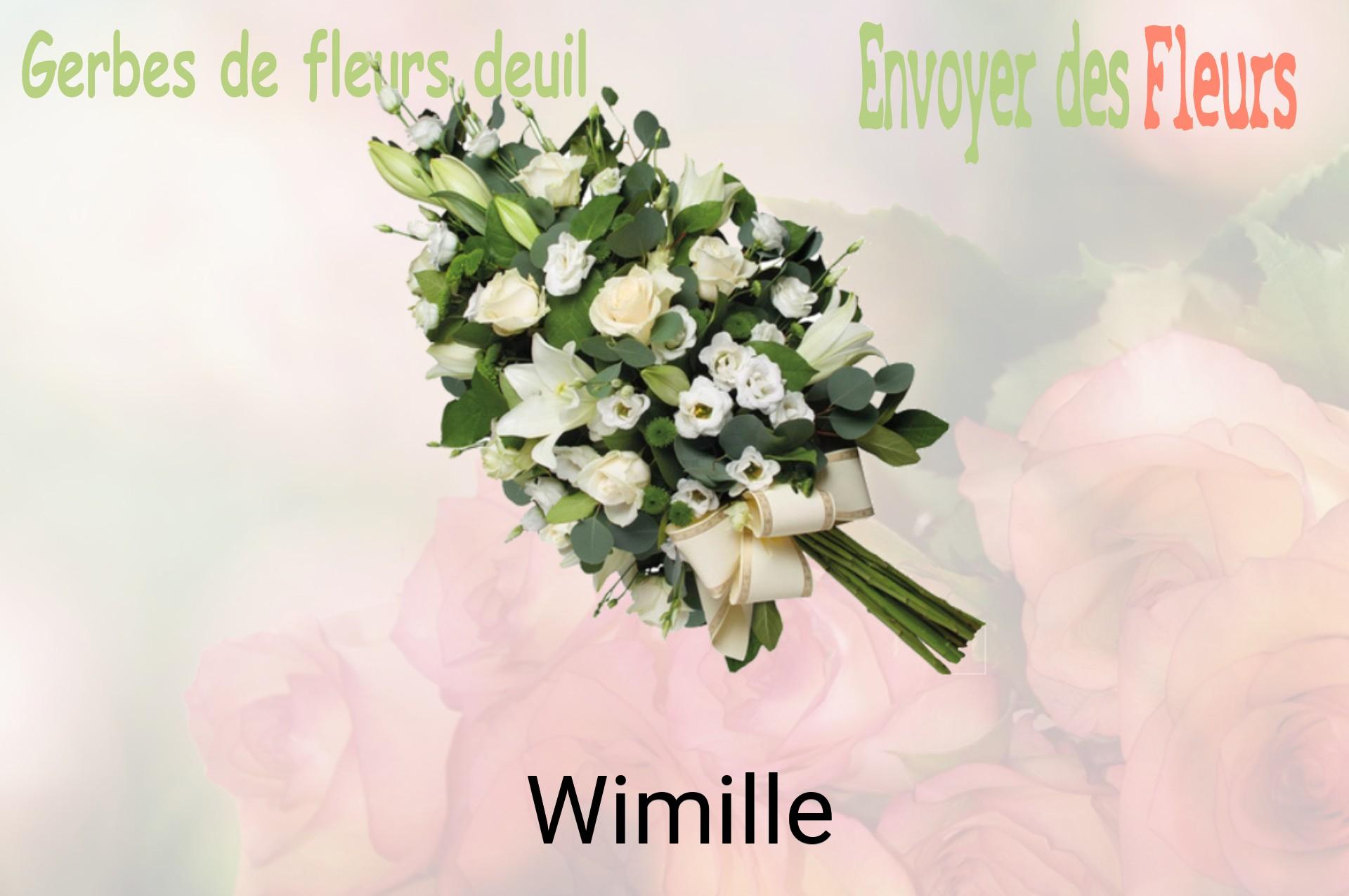 Gerbe de fleurs de deuil livrée à Wimille